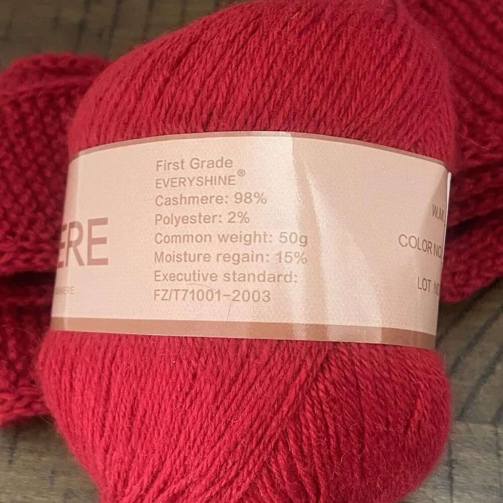 Sophie Scarf Deep Red Cashmere Gift Ready Neck Warmer Handknit Women Neckerchief